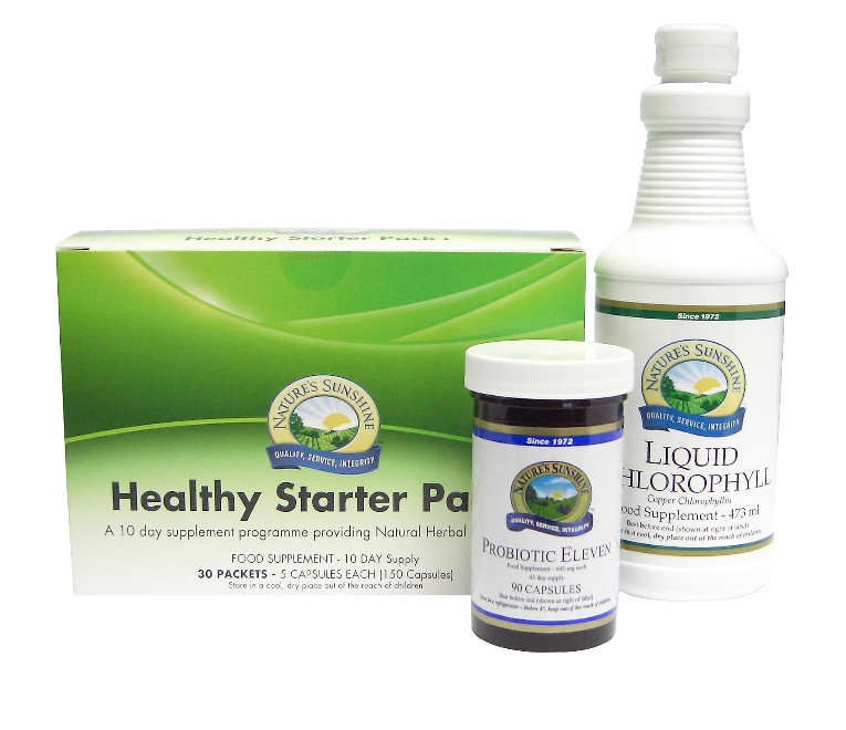 Healthy Starter Pack - Herbal Body Detox Program Colon Cleanse Blood Liver Natural Detoxification Bowel Nature's Sunshine Health Products - NSP Nutritional Supplements Dietary Natures Programme