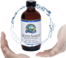Colloidal Silver Shield - Natural Antibiotics Nature's Sunshine Health Products - NSP Nutritional Supplements Dietary Natures Support Immune System PPM Silver Guard Bottle