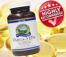 Omega 3 EPA DHA Capsules Essential Fatty Acids Fish Oil Super Nature's Sunshine Health Products - NSP Nutritional Supplements Dietary Food Natures