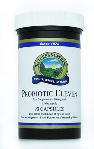 Probiotic Eleven - Good Bacteria Intestinal Flora Gut Flora Best Probiotics Supplements Bowel Nature's Sunshine Health Products - NSP Nutritional Supplements Dietary Food Natures